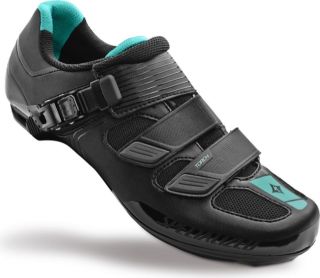Specialized Torch Rd Shoe Wmn Blk/em Grn Refl/5.75